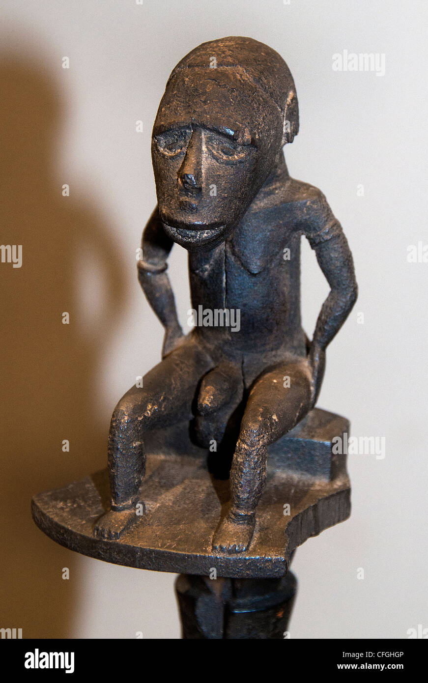 Dios de Tiburones Tiburones Islas Salomón escultura del siglo 18 - 19 Foto de stock