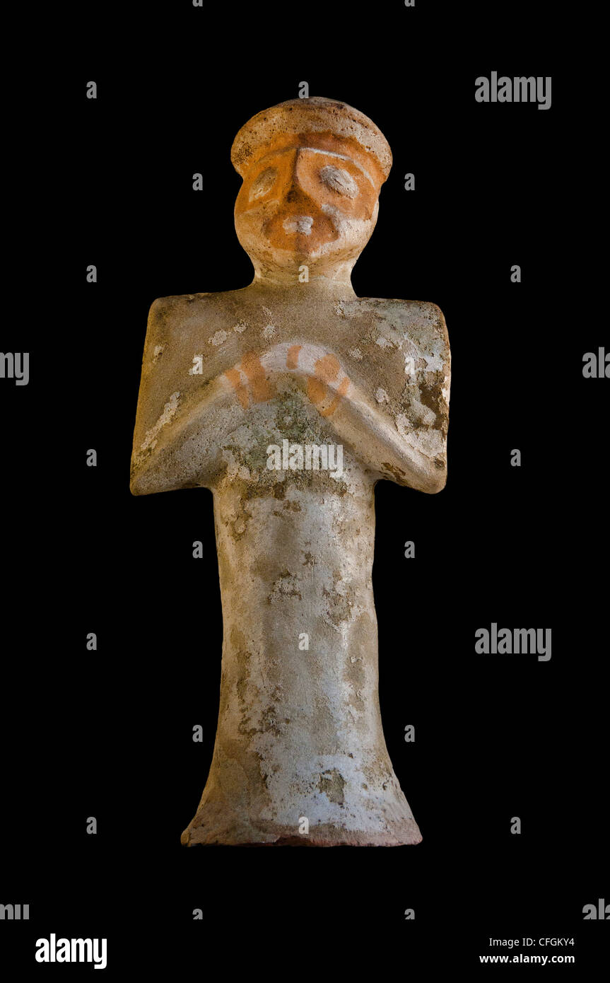 Estatua de rezar con rasgos angulares 8-7 Siglo AC Palacio de Susa. Apadana de Persépolis Darío el Grande de Persia Irán persa Foto de stock