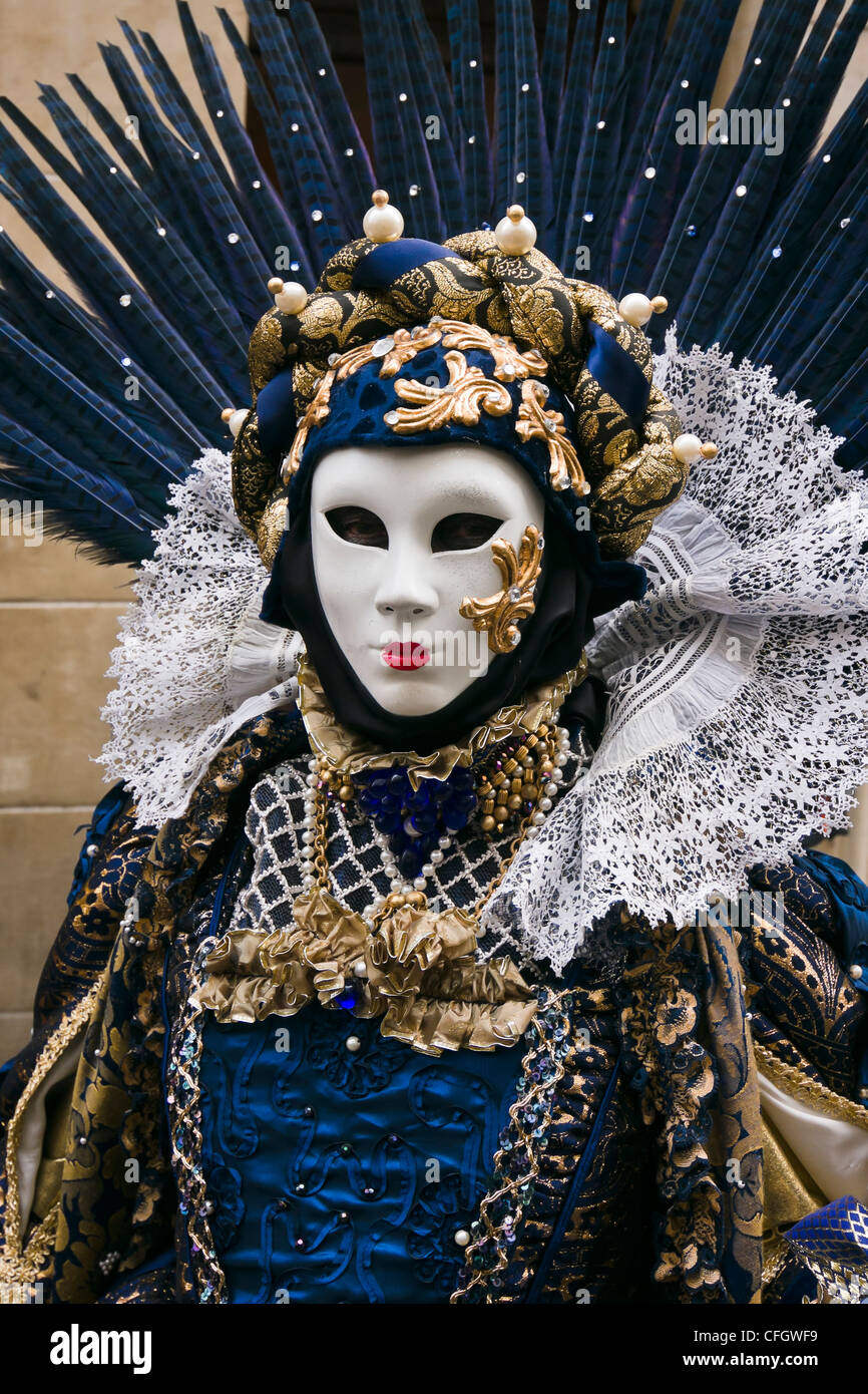 La máscara de carnaval veneciano desfile Fotografía de stock - Alamy