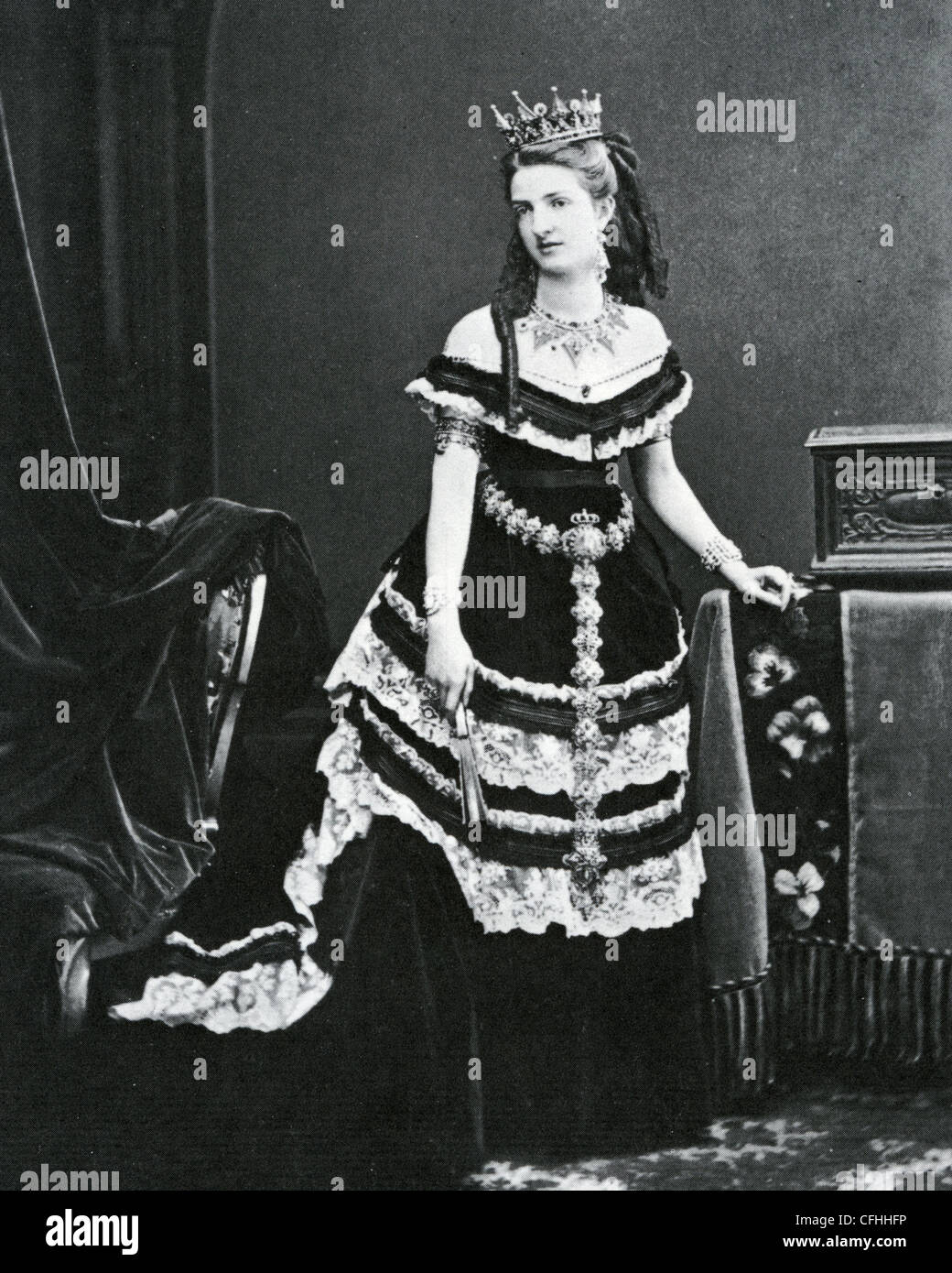 Margarita de Saboya, reina de Italia (18511926) fotografiado en 1875