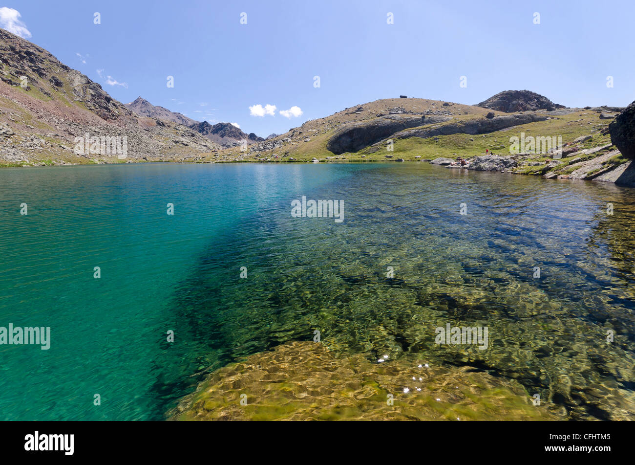 Italia, Trentino Alto Adige, el Parque Nacional de Stelvio, Lungo Lago Foto de stock