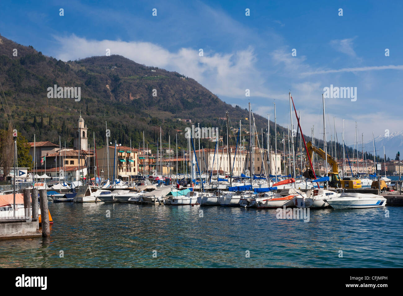 Salo, Lago de Garda, Lombardía, Lagos Italianos, Italia, Europa Foto de stock