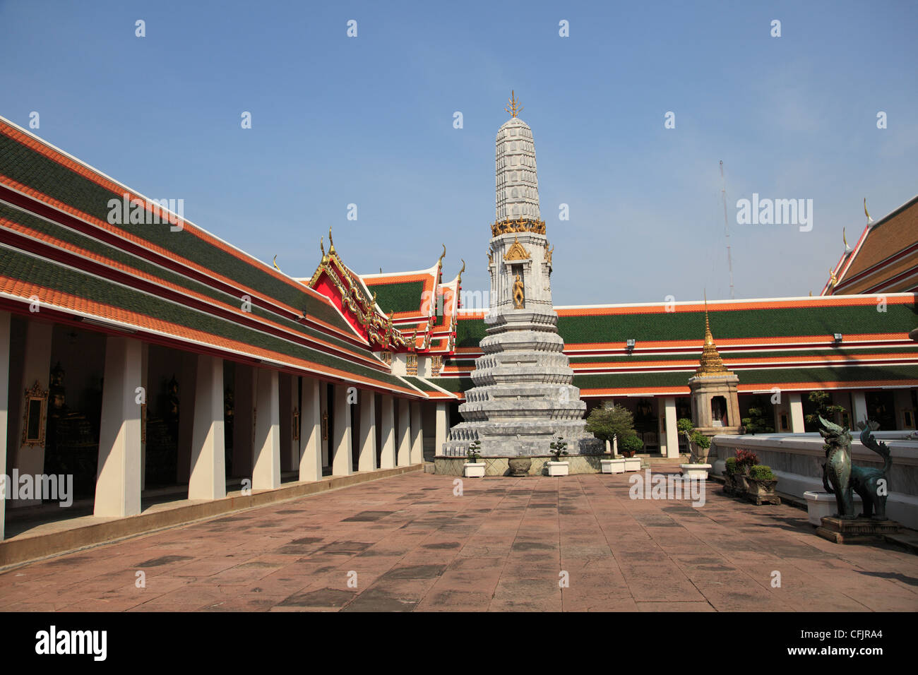 Wat Pho (Wat Po) (Wat Phra Chetuphon), Bangkok (Tailandia), el Sudeste Asiático, Asia Foto de stock