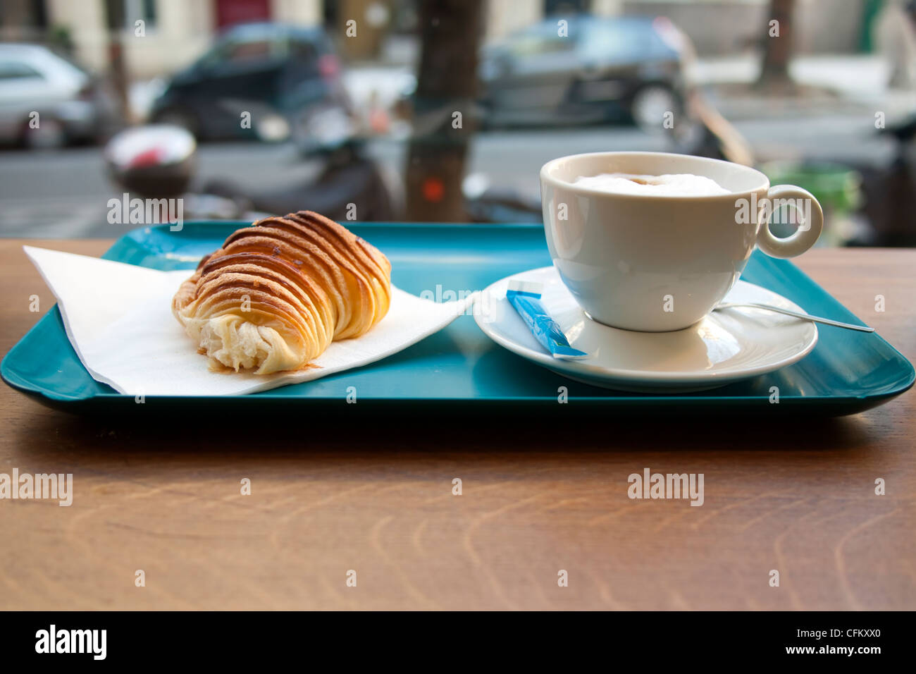 Desayuno parisino Foto de stock