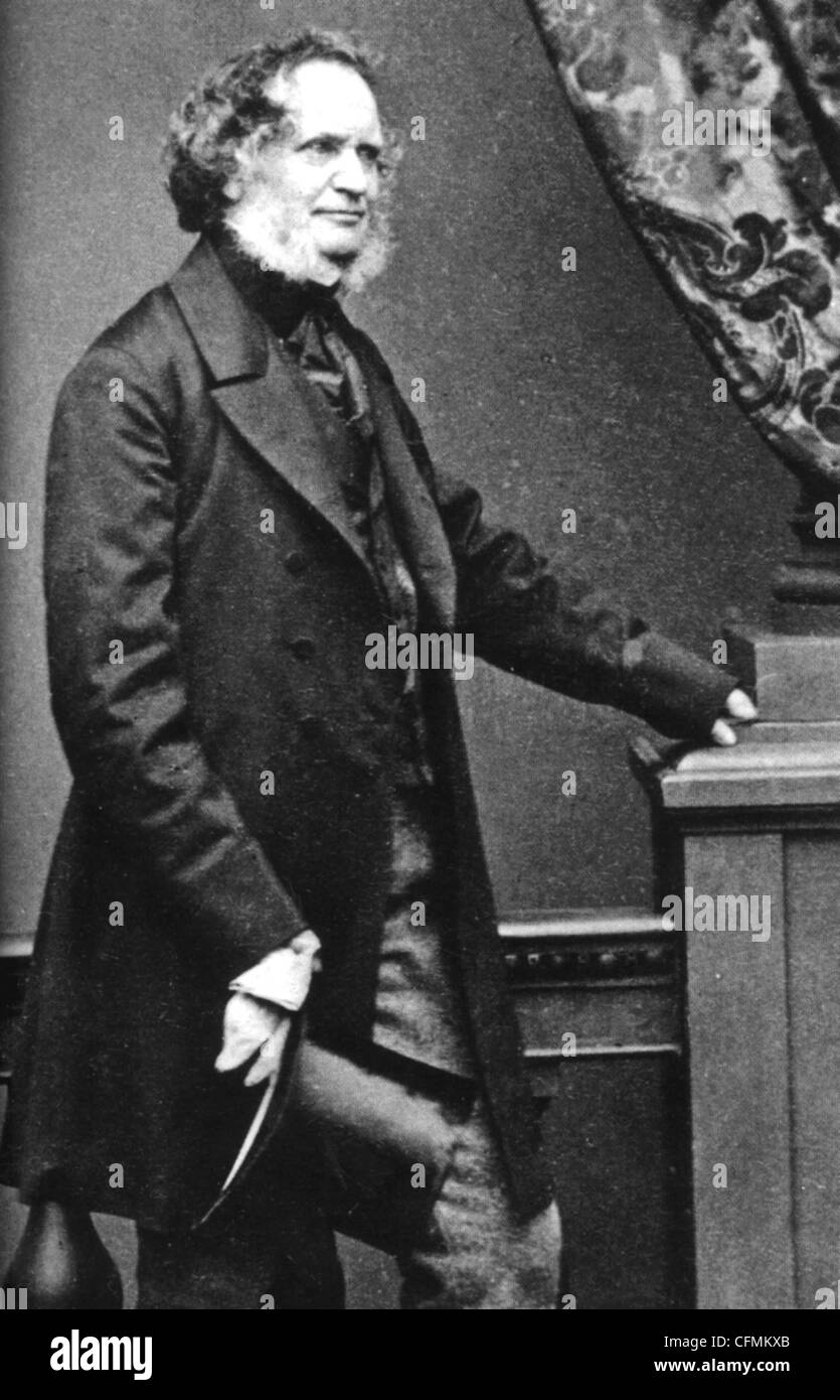 EDWARD SMITH STANLEY de 14º Conde de Derby (1799-1869) estadista inglés y tres veces Primer Ministro Foto de stock