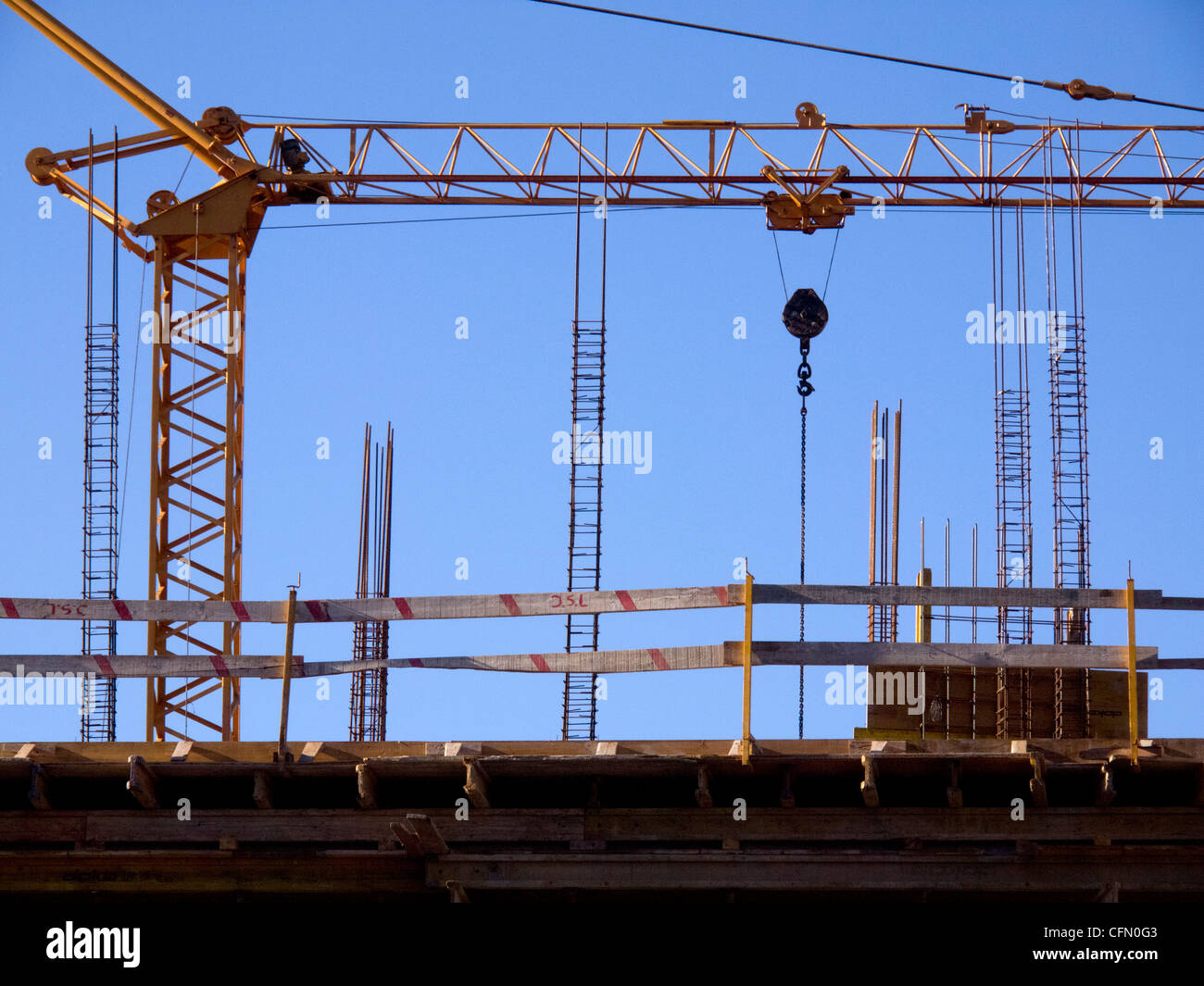 Sitio en construcción Foto de stock