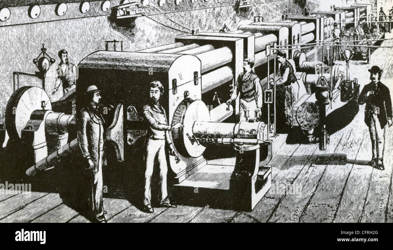 THOMAS EDISON (18471931) sala de dínamo de la estación central de