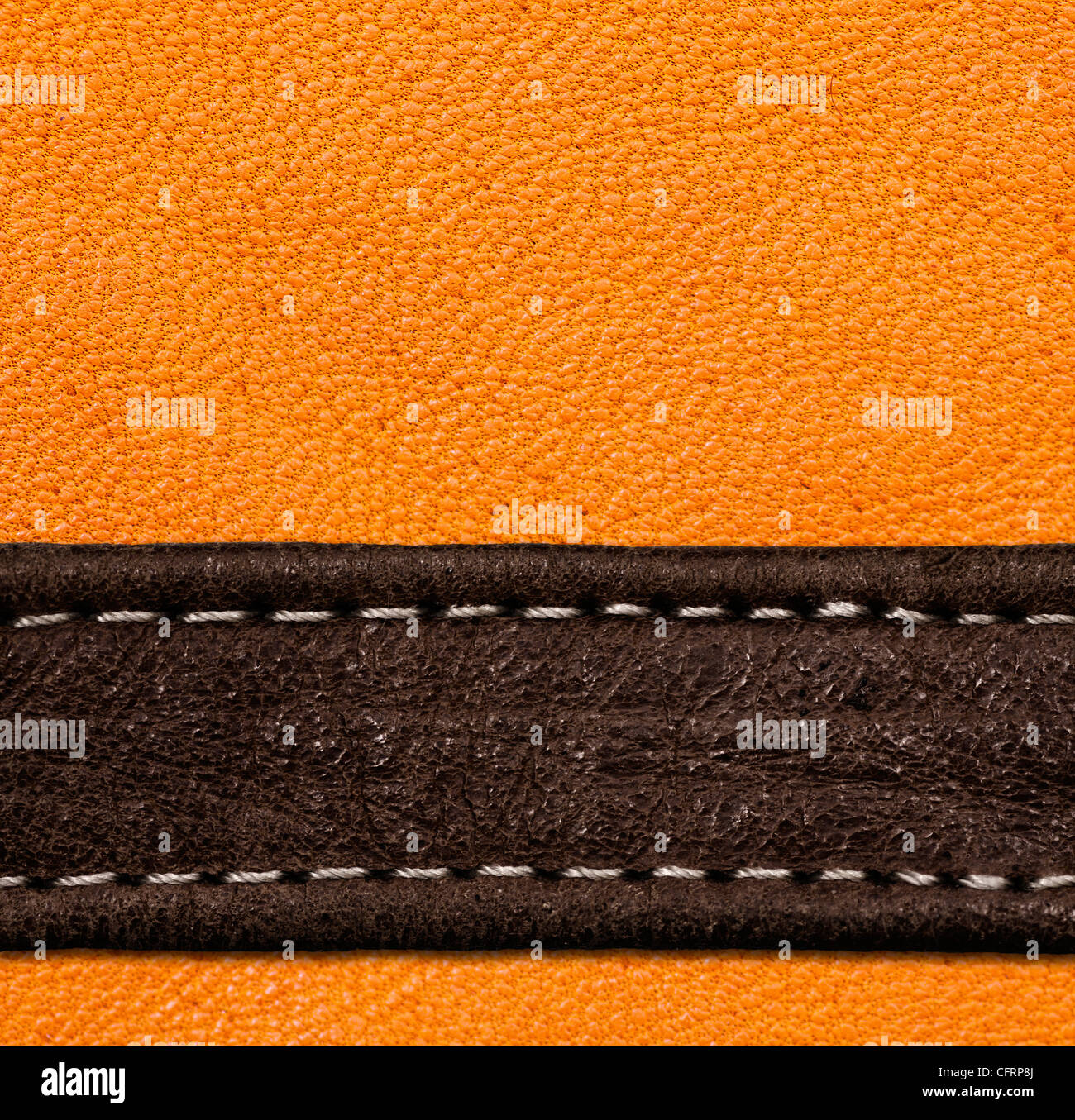 Una textura de cuero marrón y negro de alta resolución. Foto de stock