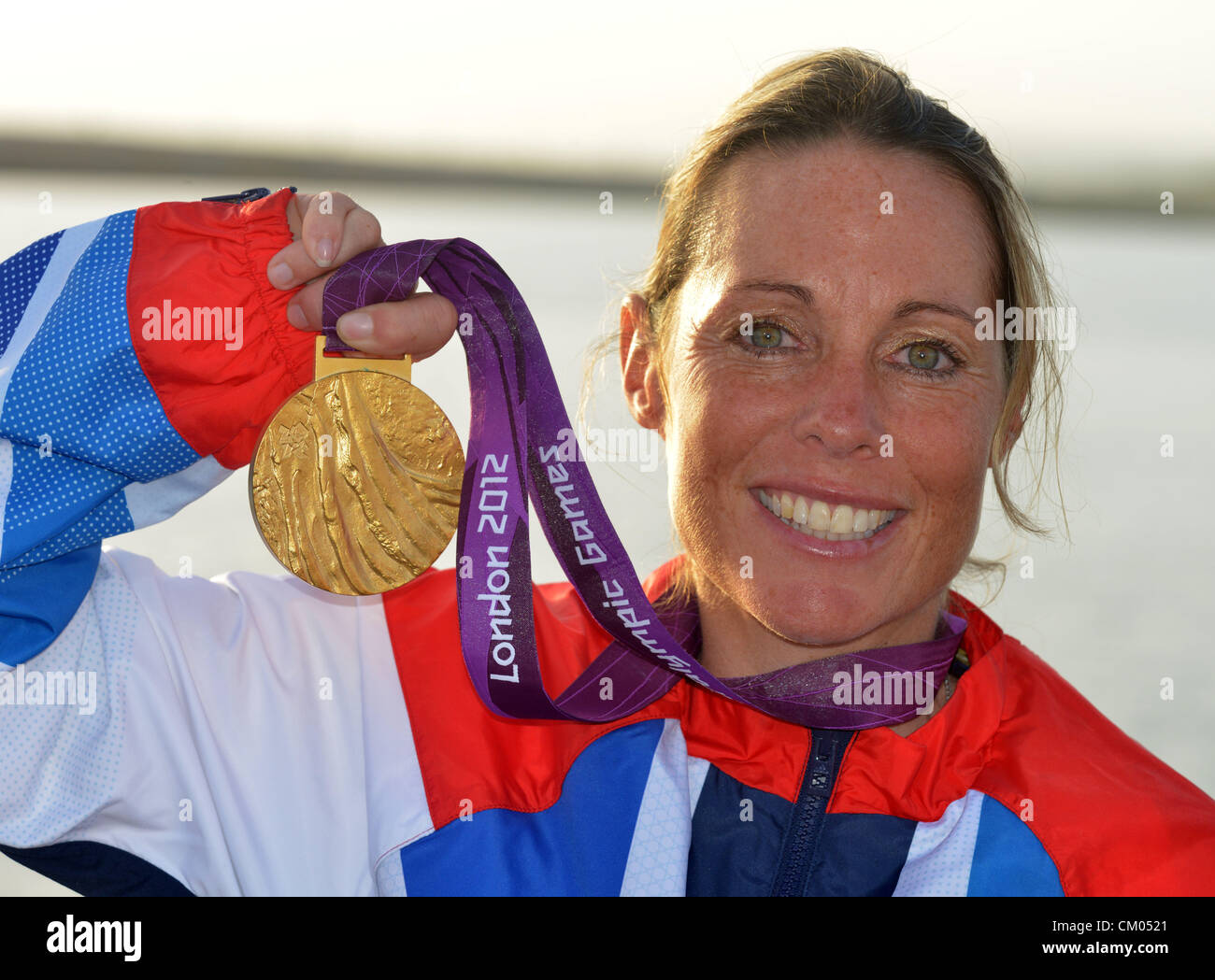 Helena Lucas medallista de oro Olímpico Foto de stock