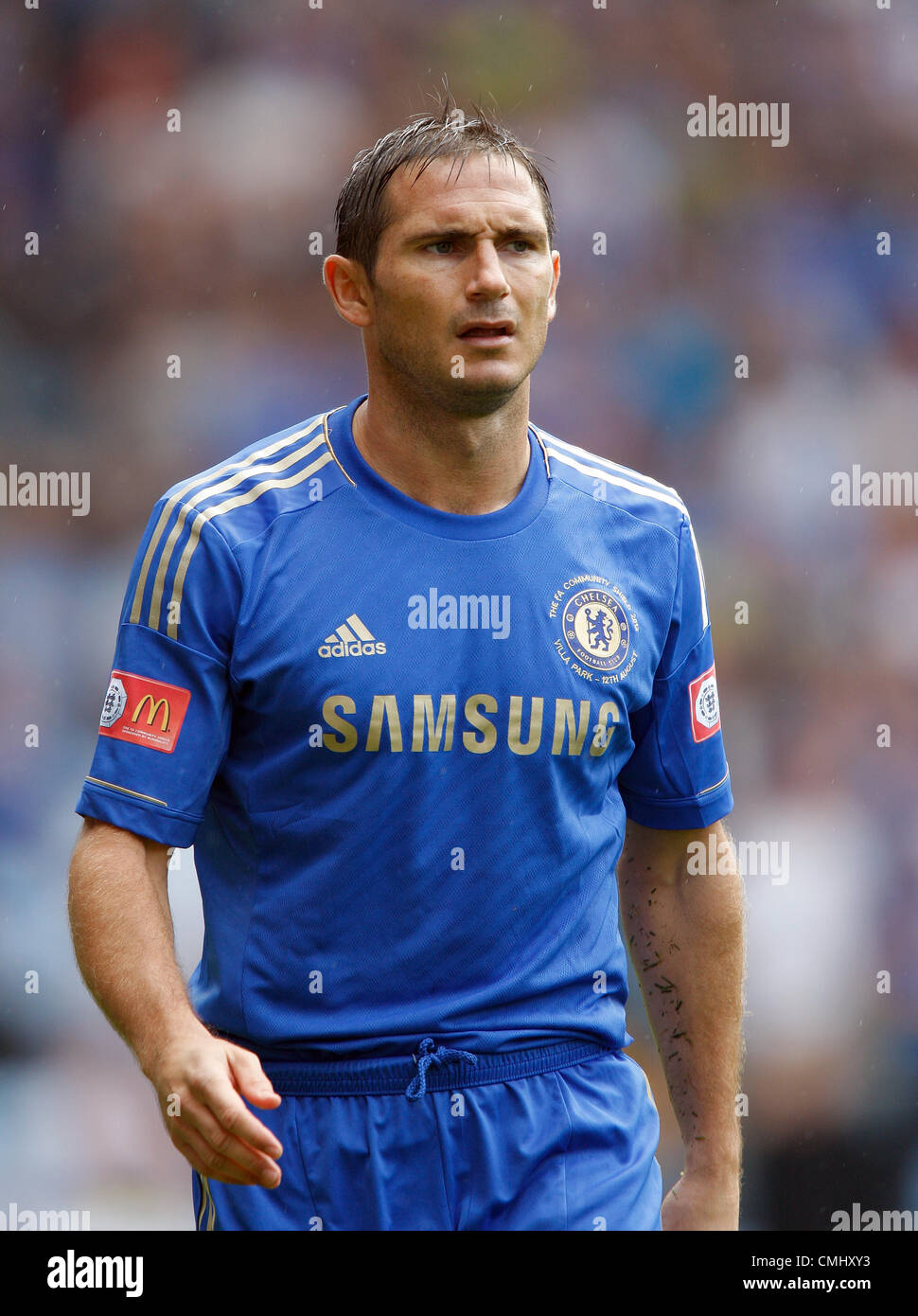 FRANK LAMPARD Chelsea FC VILLA PARK Birmingham, Inglaterra, 12 de agosto de 2012 Foto de stock