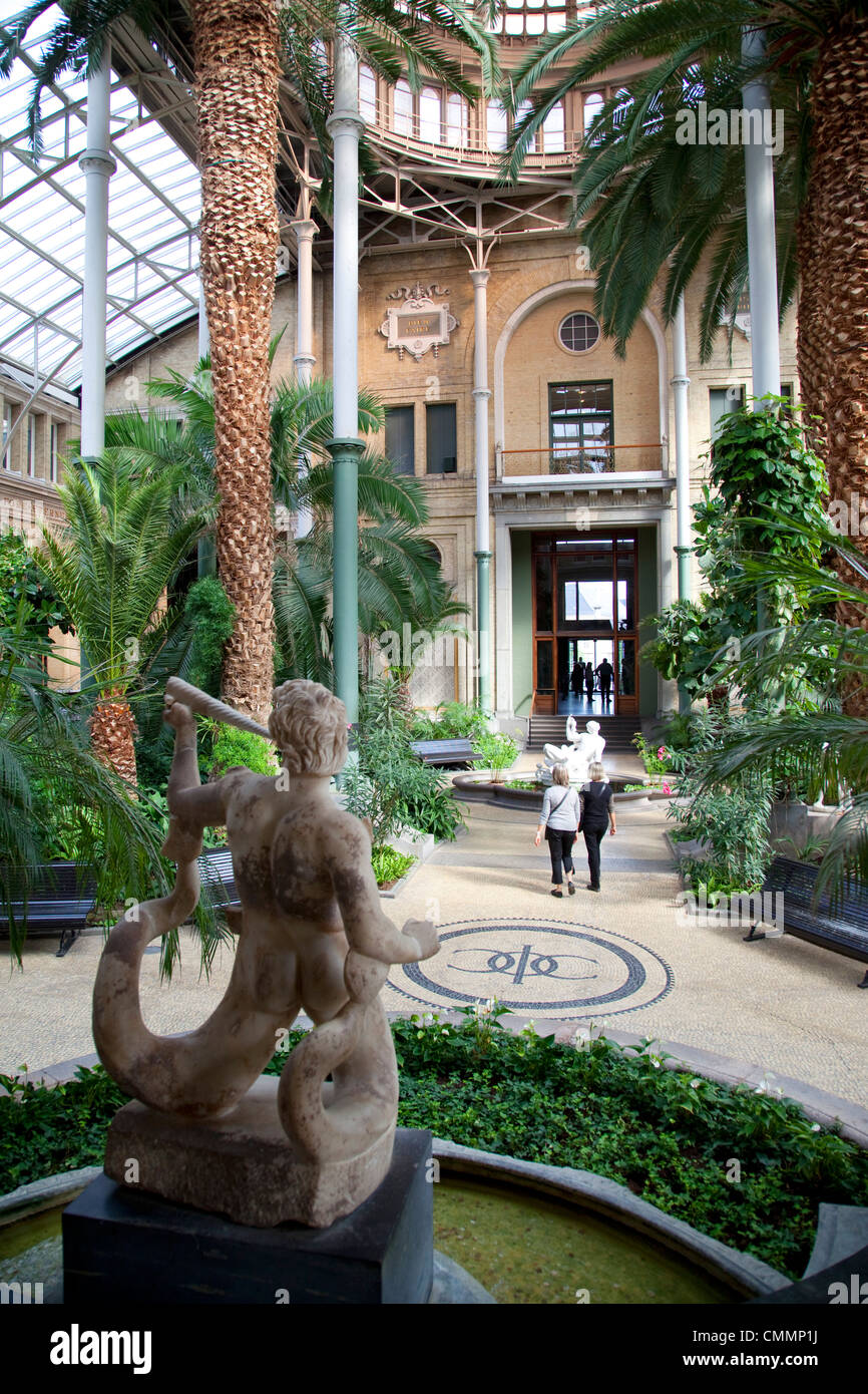Interior, NY Carlesberg Glyptotek Art Museum, Copenhague, Dinamarca, Escandinavia, Europa Foto de stock