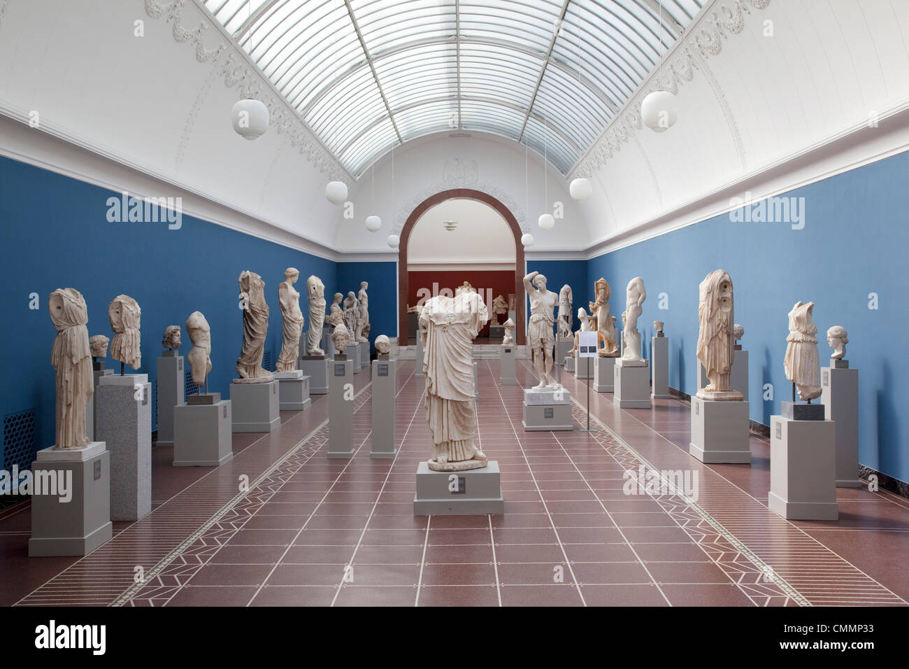 Interior, NY Carlesberg Glyptotek Art Museum, Copenhague, Dinamarca, Escandinavia, Europa Foto de stock