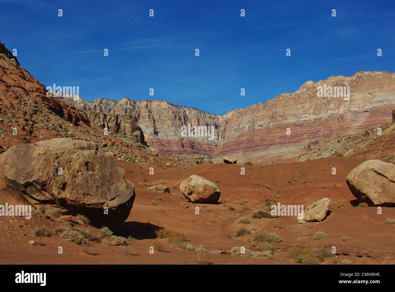 Rocas y acantilados Vermillion, Arizona Foto de stock