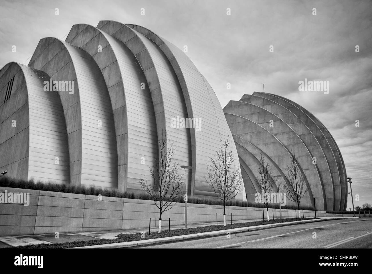 Kauffman Center for the Performing Arts en Kansas City, MO Foto de stock