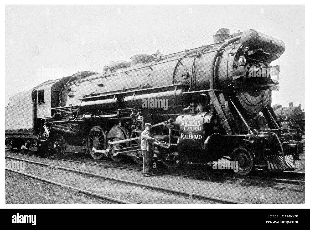 1923 motor grande Ferrocarril Central Michigan Foto de stock