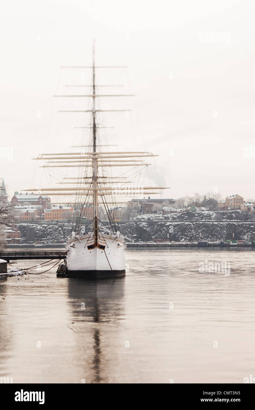 Barco en Estocolmo Foto de stock