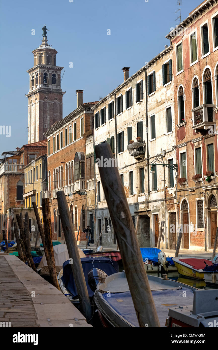 Santa Maria dei Carmini, Dorsoduro, Venecia, Véneto, Italia Foto de stock