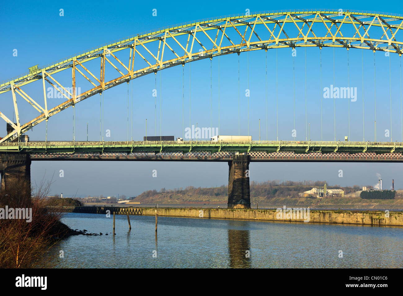 Puente de Runcorn, Inglaterra Foto de stock