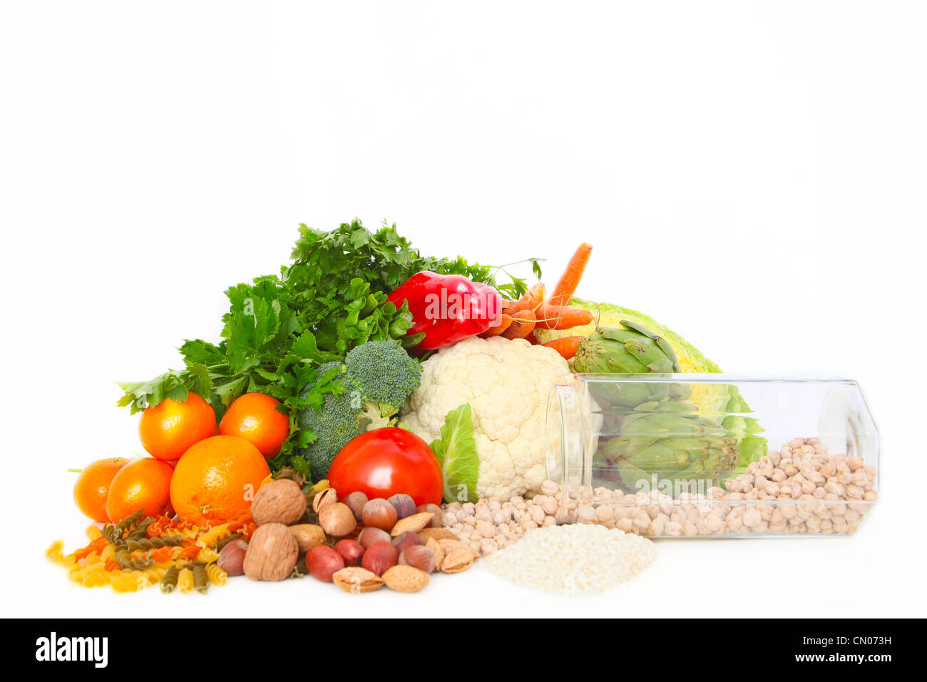 Alimentos sanos y frescos Foto de stock