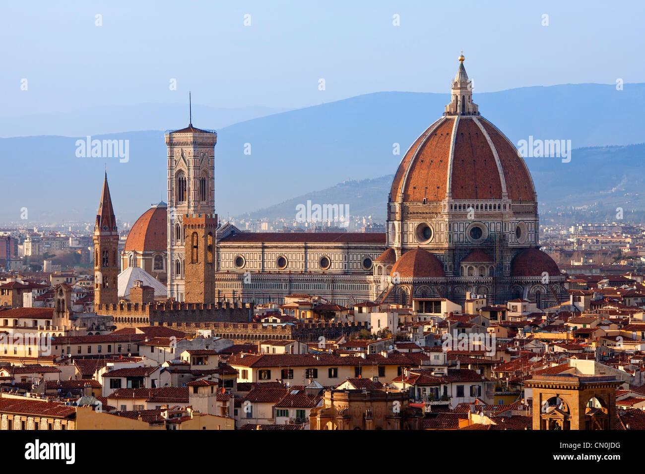 Florencia, la Basílica de Santa Maria del Fiore Foto de stock