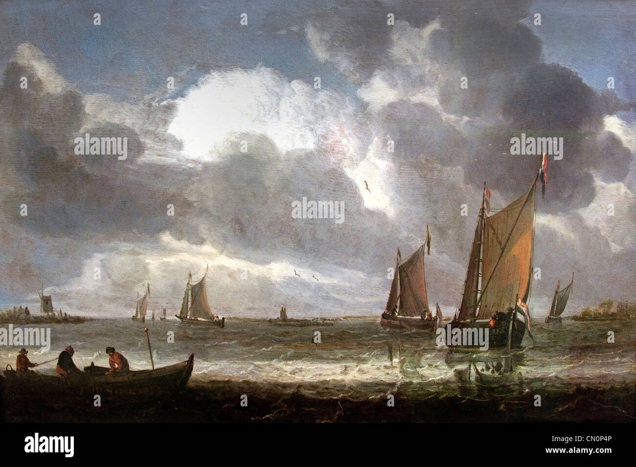 La Marine d'argent - Navy dinero 1640 por Abraham Van Beyeren Holanda Holandesa Foto de stock