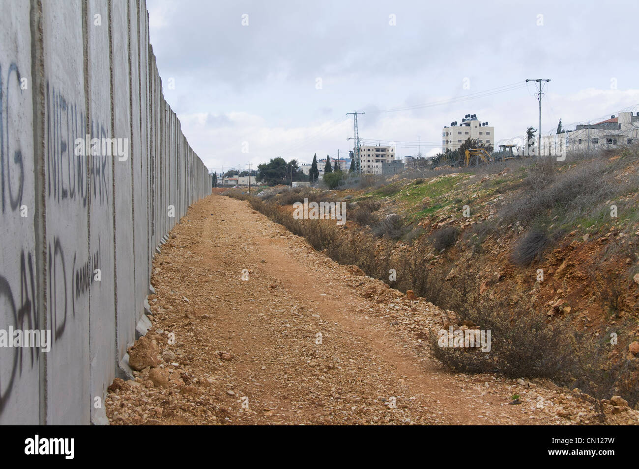 El muro de separación en Palestina Fotografía de stock Alamy