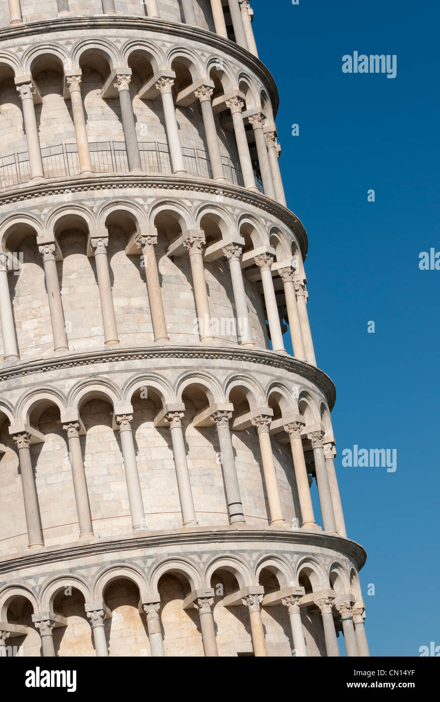 La Torre Inclinada de Pisa (Torre inclinada), Toscana, Italia (Toscana) Foto de stock