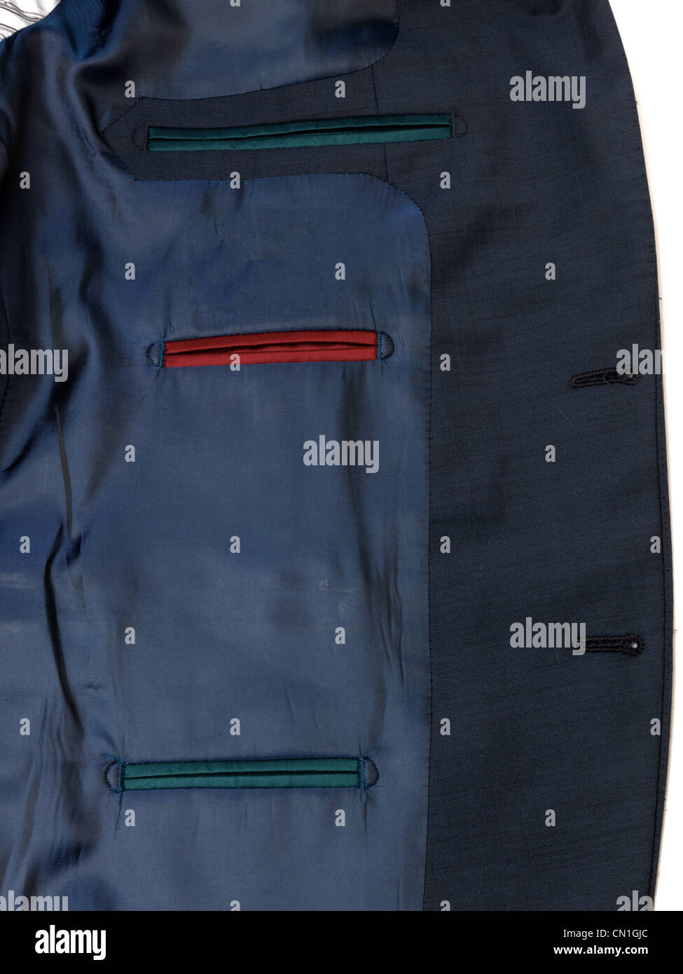 Bolsillo interior de la chaqueta Fotografía de stock - Alamy