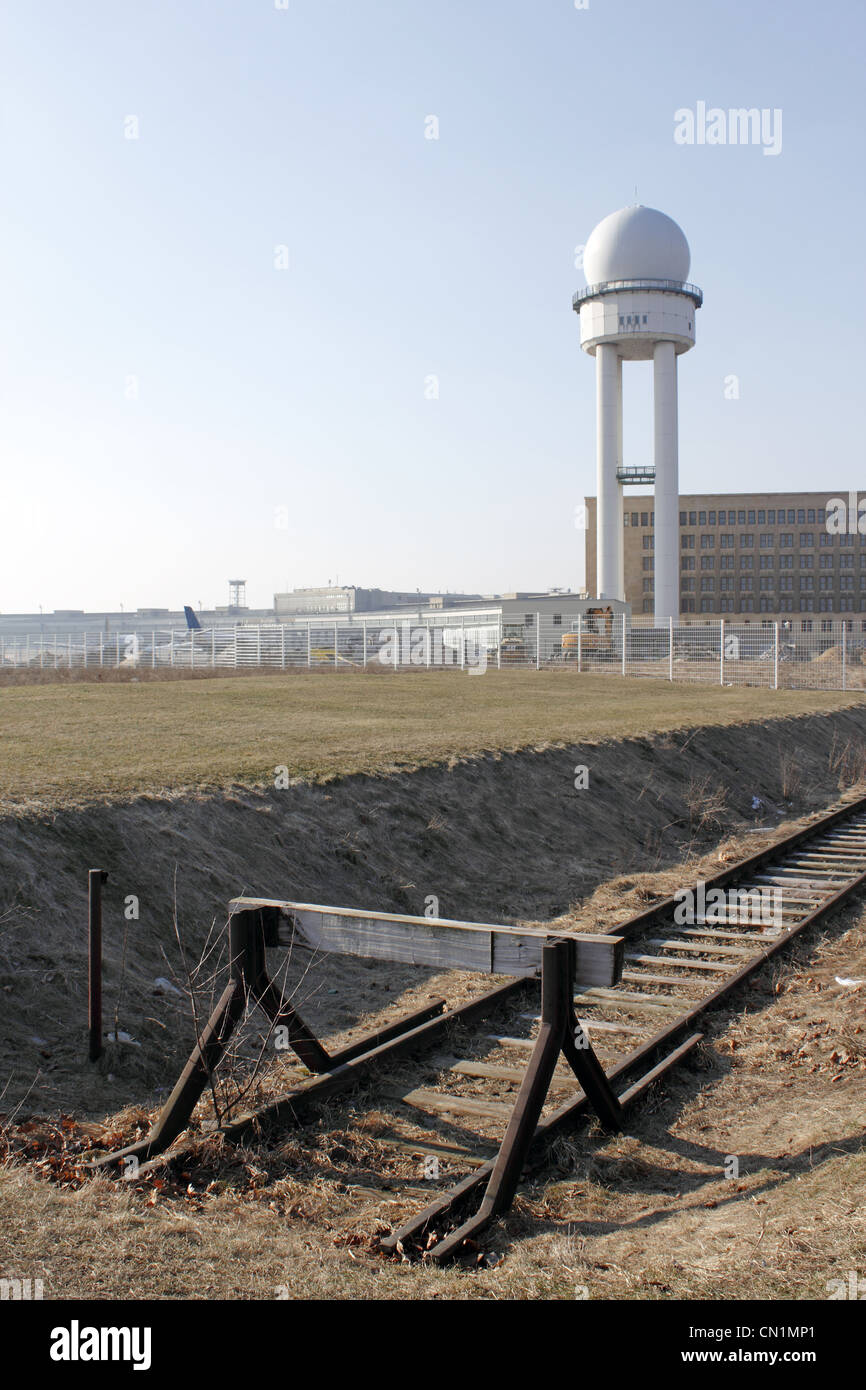 El Aeropuerto de Berlín Tempelhof. Foto de stock