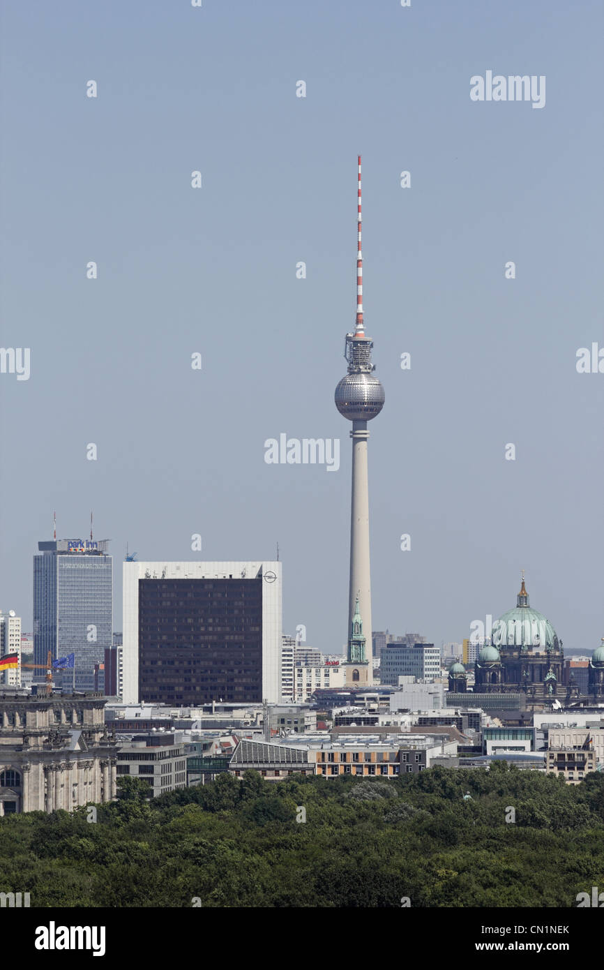 Berlin Mitte Skyline Torre de Televisión Dome Foto de stock
