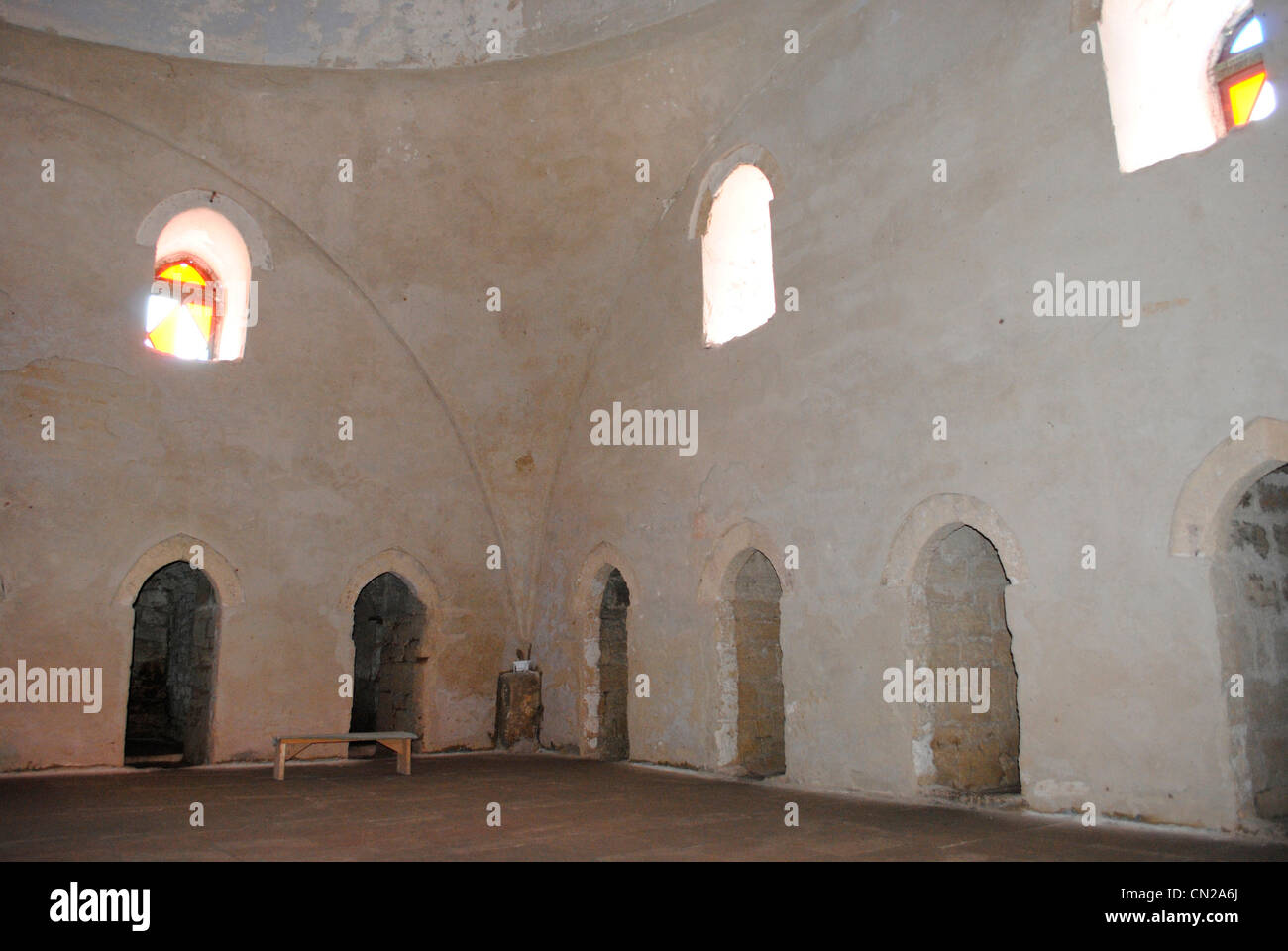 Ucrania. La República Autónoma de Crimea. Eupatoria. Derviche Tekke monasterio. Siglo 15. Interior. Foto de stock