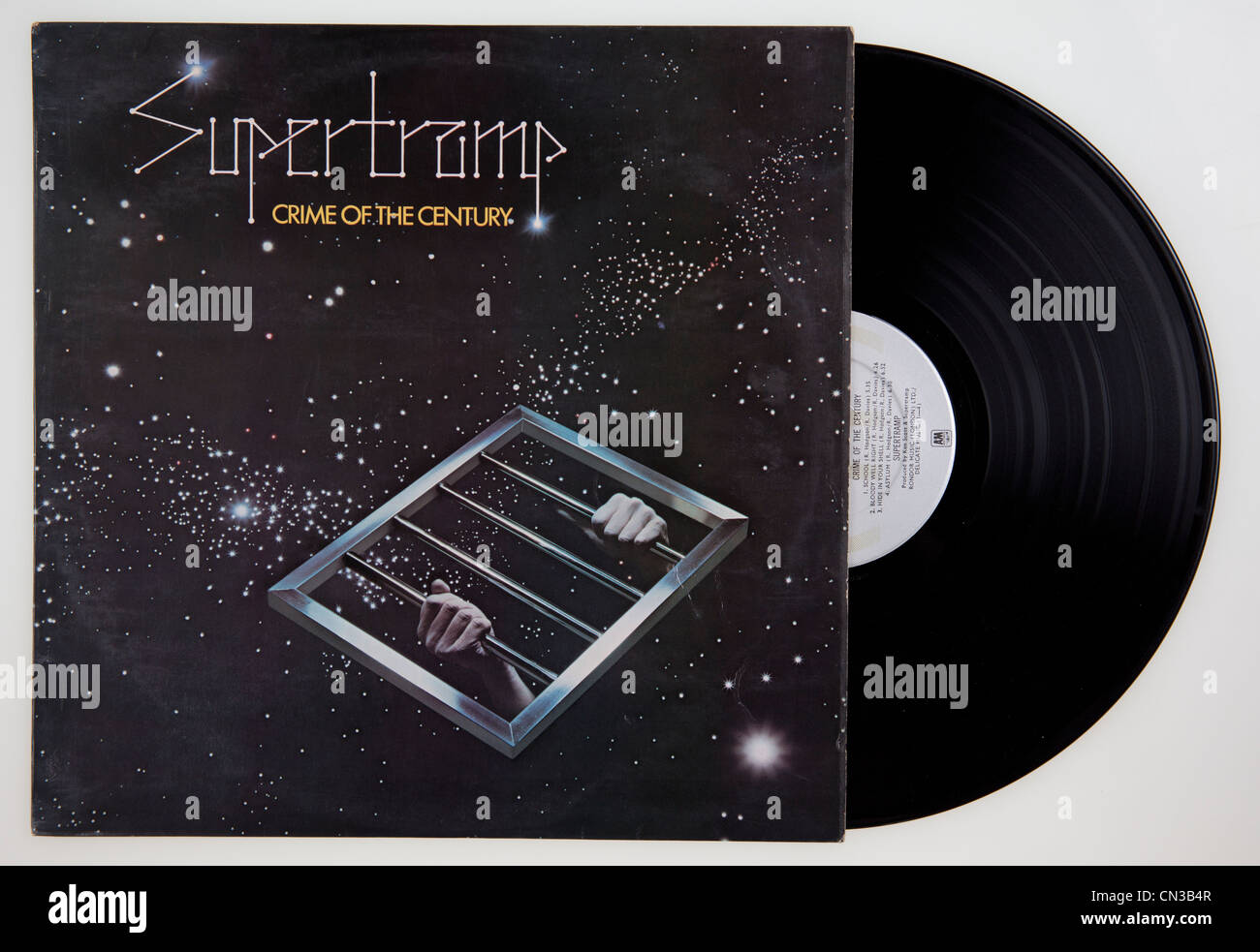 Tapa del álbum de vinilo crimen del siglo por Supertramp , lanzado en 1974  A&M Records Fotografía de stock - Alamy