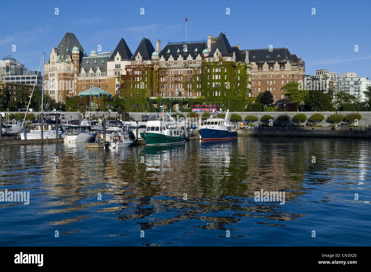 Canadá, Columbia Británica, la isla de Vancouver, Victoria, ciudad capital del estado, en Harbor Hotel Impress Foto de stock