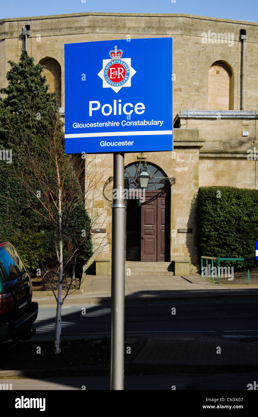 La estación de policía de Gloucester, Gloucestershire Constabulary con