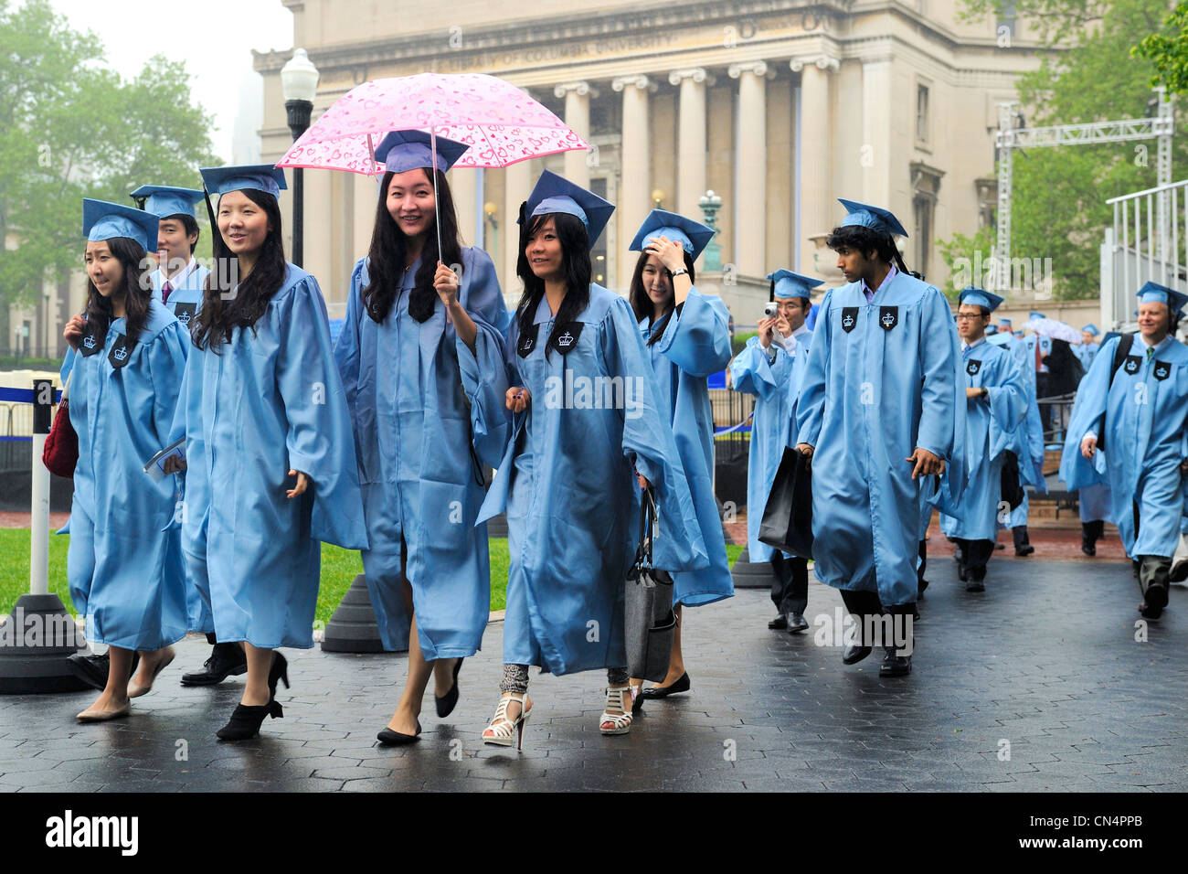 Estados Unidos, Nueva York, Manhattan, la graduación en la Universidad