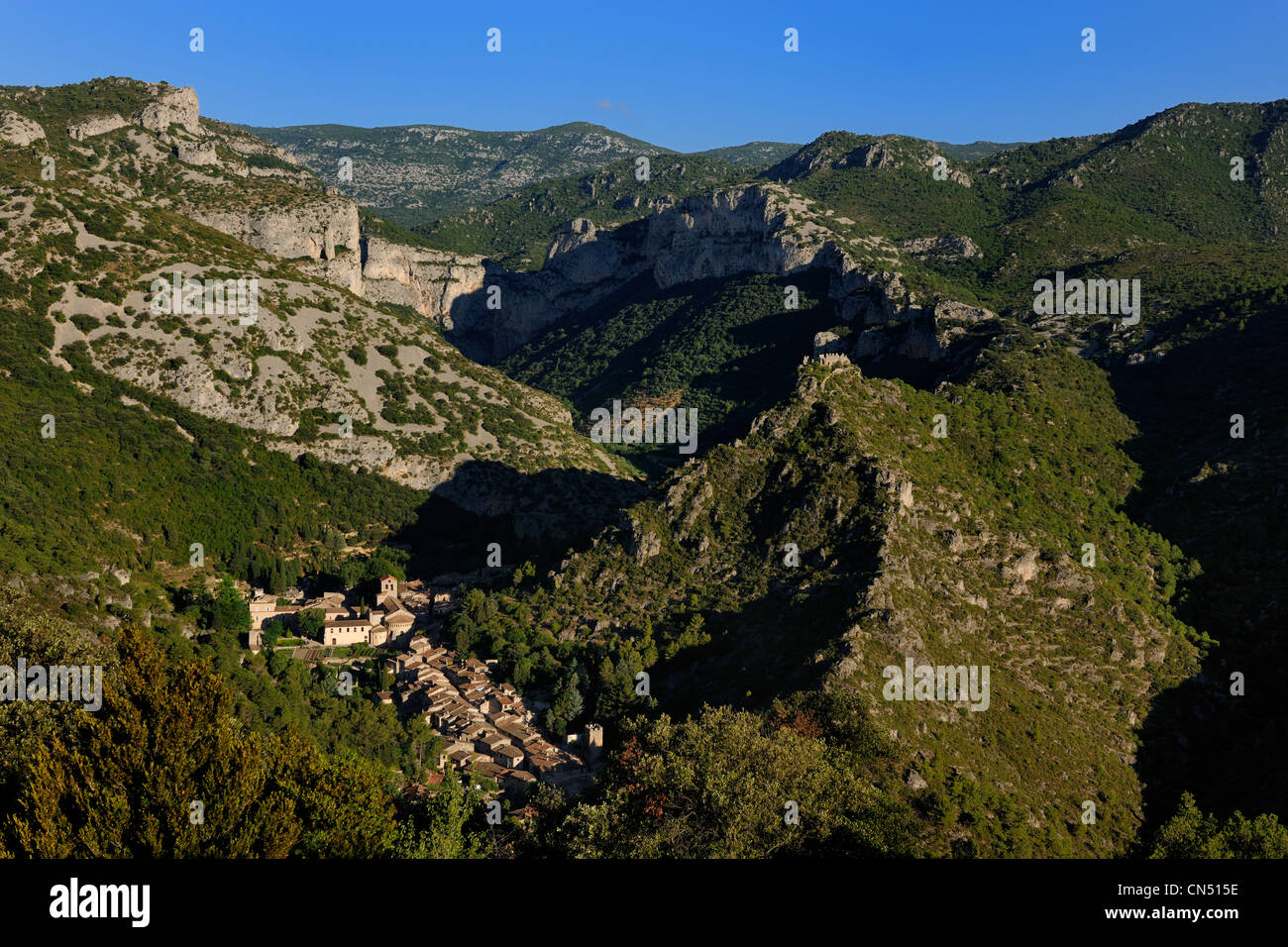 Francia, Herault, los Causses y los Cévennes, paisaje cultural agropastoral mediterráneo, catalogado como Patrimonio Mundial de la Humanidad por Foto de stock