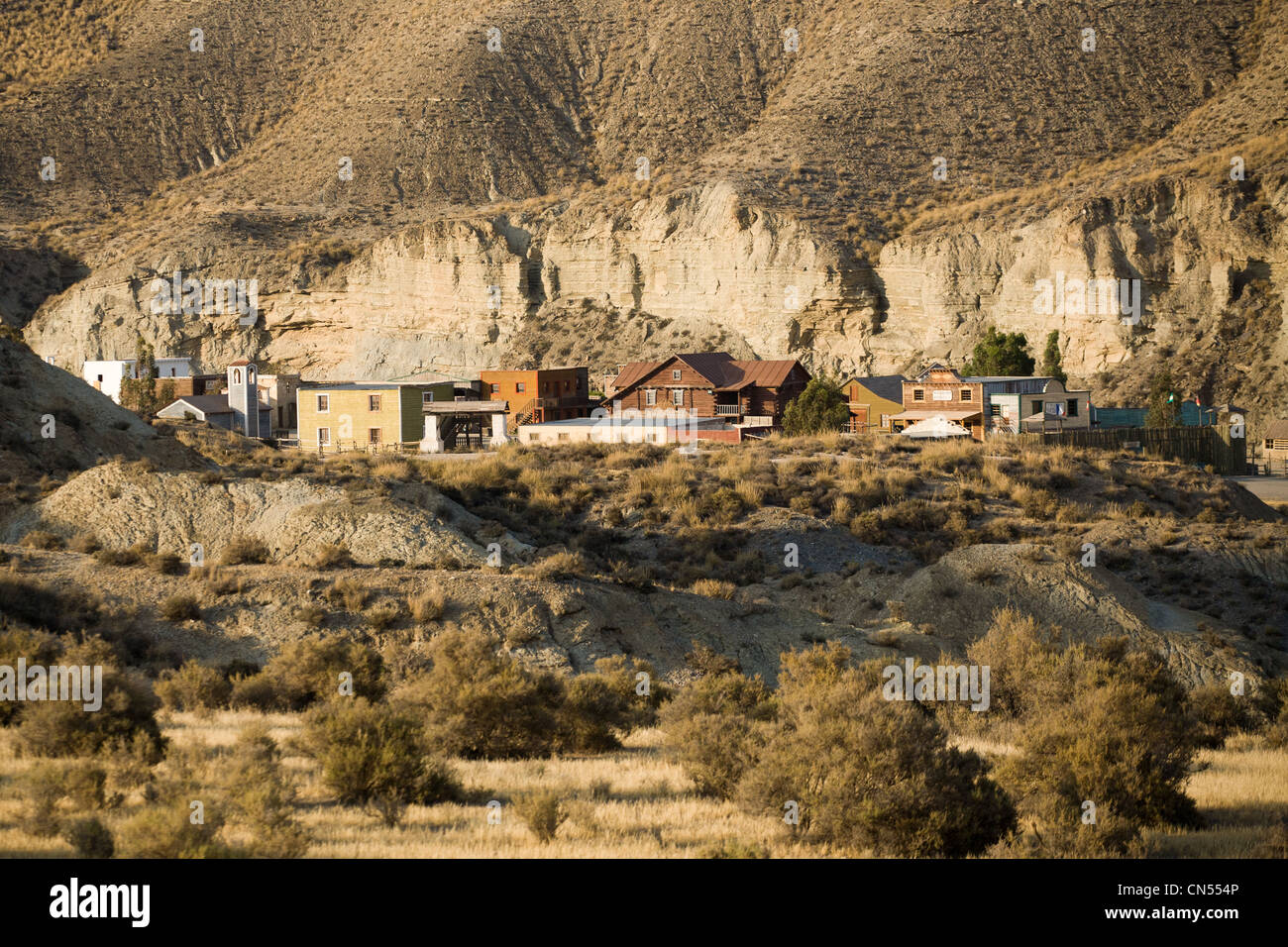 España, Andalucía, Almería, estudios de películas Western Leon Mini  Hollywood en el desierto de Tabernas, parque natural Fotografía de stock -  Alamy