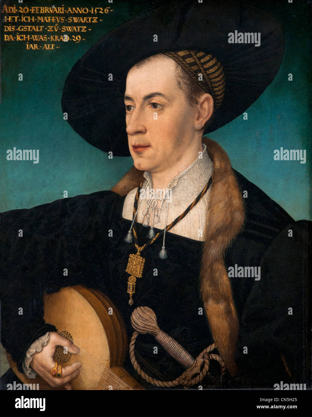 Mathäus Schwartz 1487-1529 por Hans MALER 1500-1529 Austria Austria Foto de stock