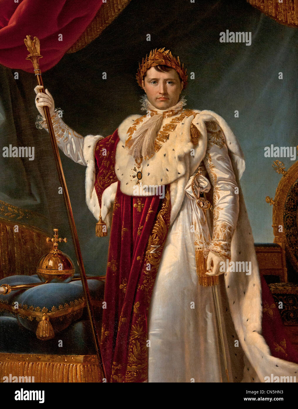El emperador Napoleón Bonaparte I por Francois Pascal Simon Gérard 1770-1837 Francia Foto de stock
