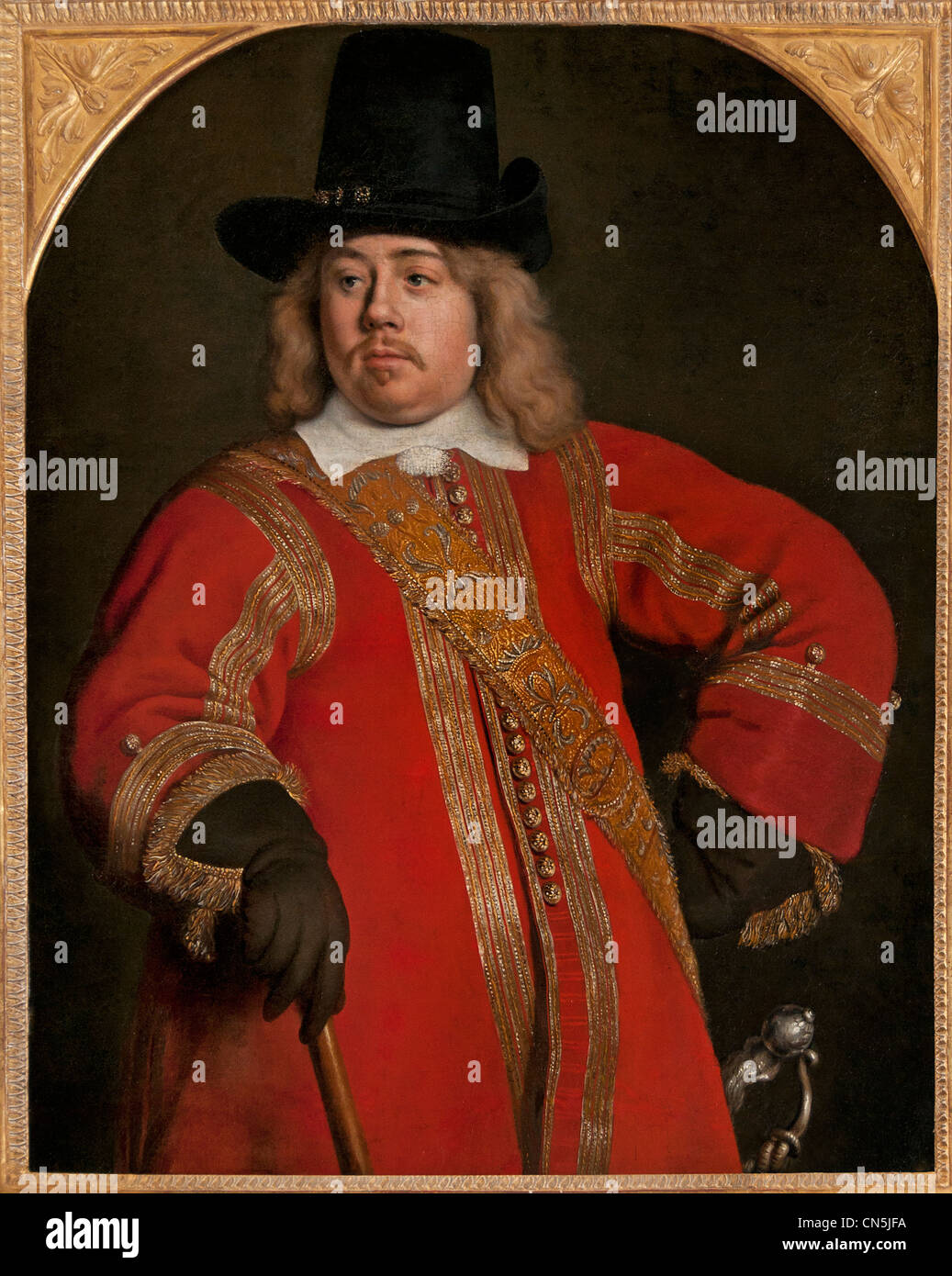 Retrato del Almirante Tromp 1650/1660 asignado a Gerard Ter Borch 1617-1681 Gabriel Metsu holandés del siglo 17 Países Bajos Foto de stock