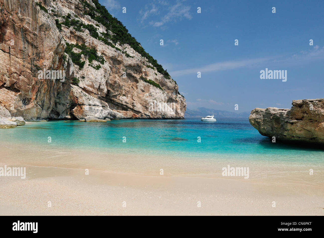 Cerdeña. Italia. Cala Mariolu, Golfo di Orosei. Foto de stock