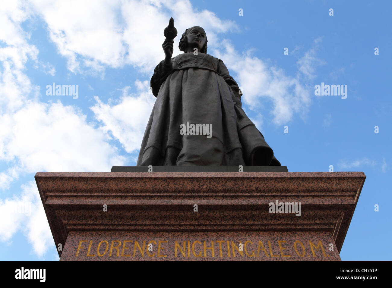 Florence Nightingale memorial en Londres, Inglaterra. Foto de stock