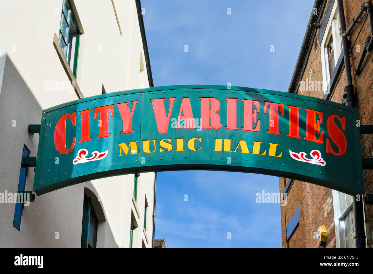 Las variedades de la ciudad de Leeds, Music Hall, Swan Street, justo Briggate, Leeds, West Yorkshire, Inglaterra Foto de stock