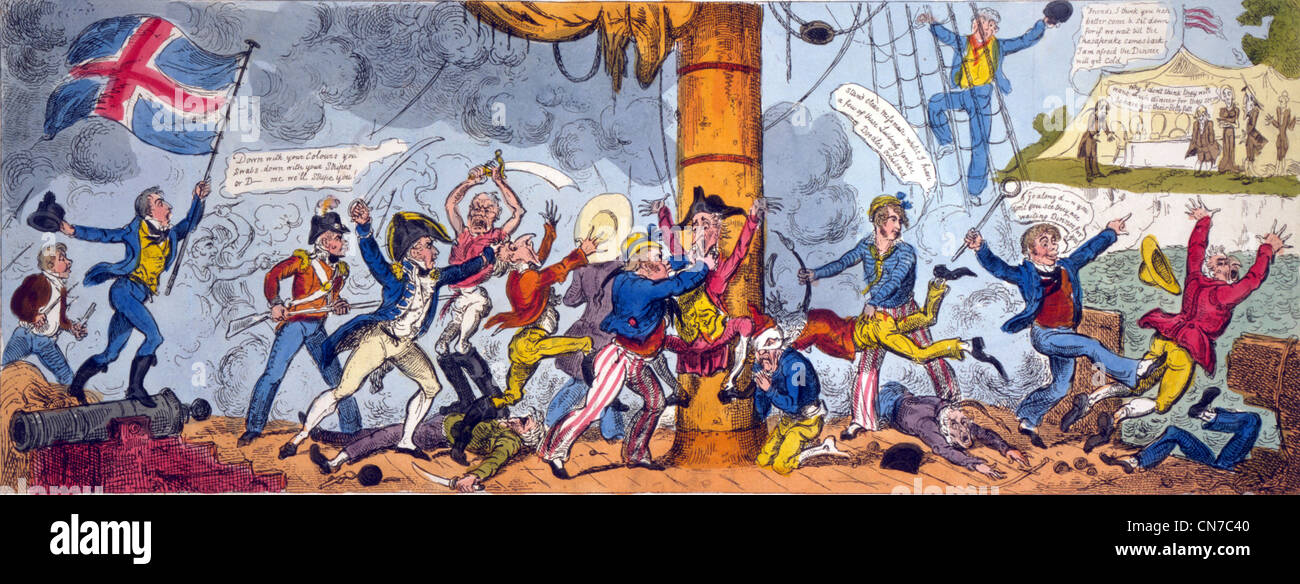Guerra de 1812 Foto de stock