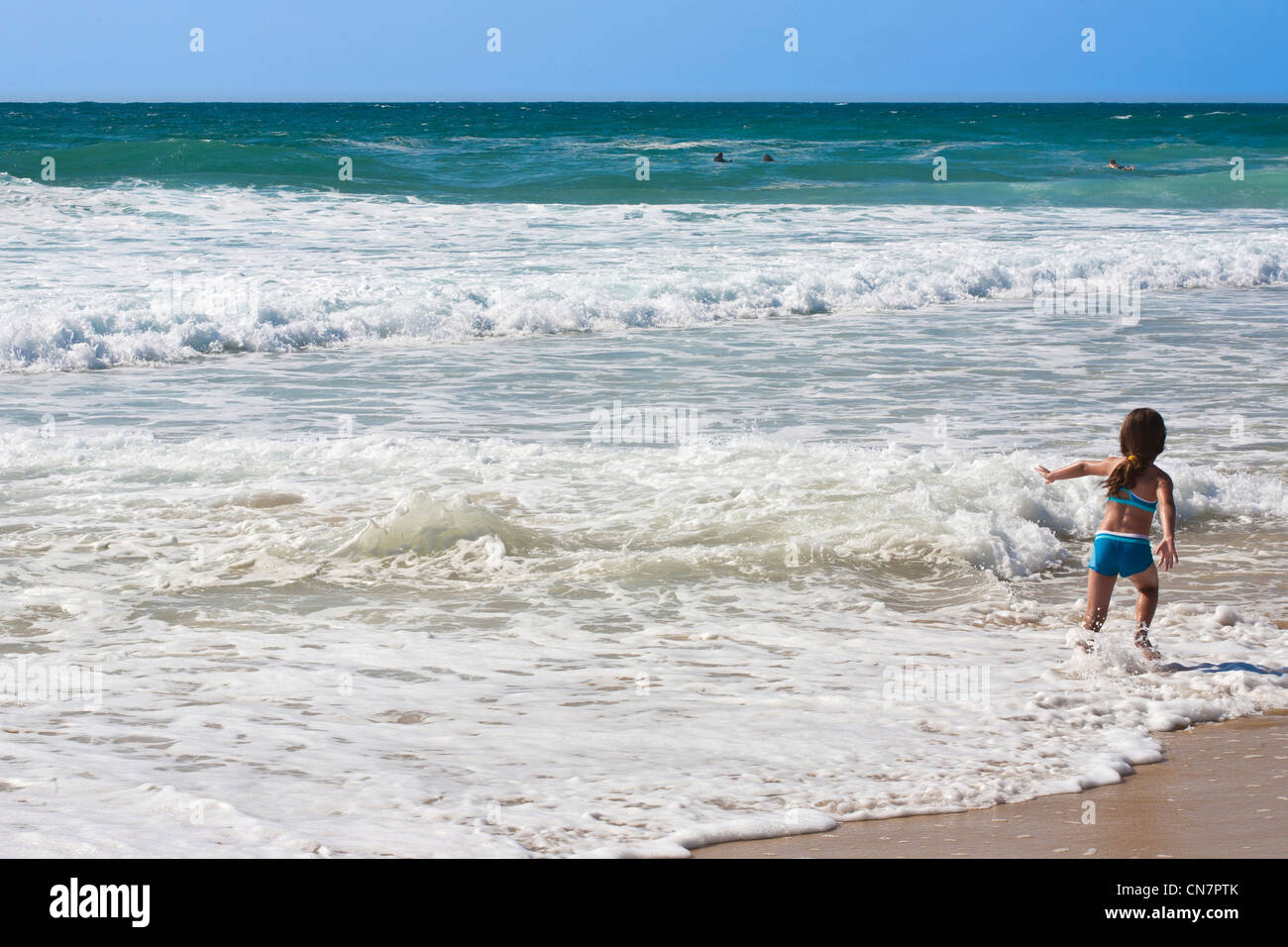 Francia, landas, St Julien en Born, playa de Contis Fotografía de stock -  Alamy