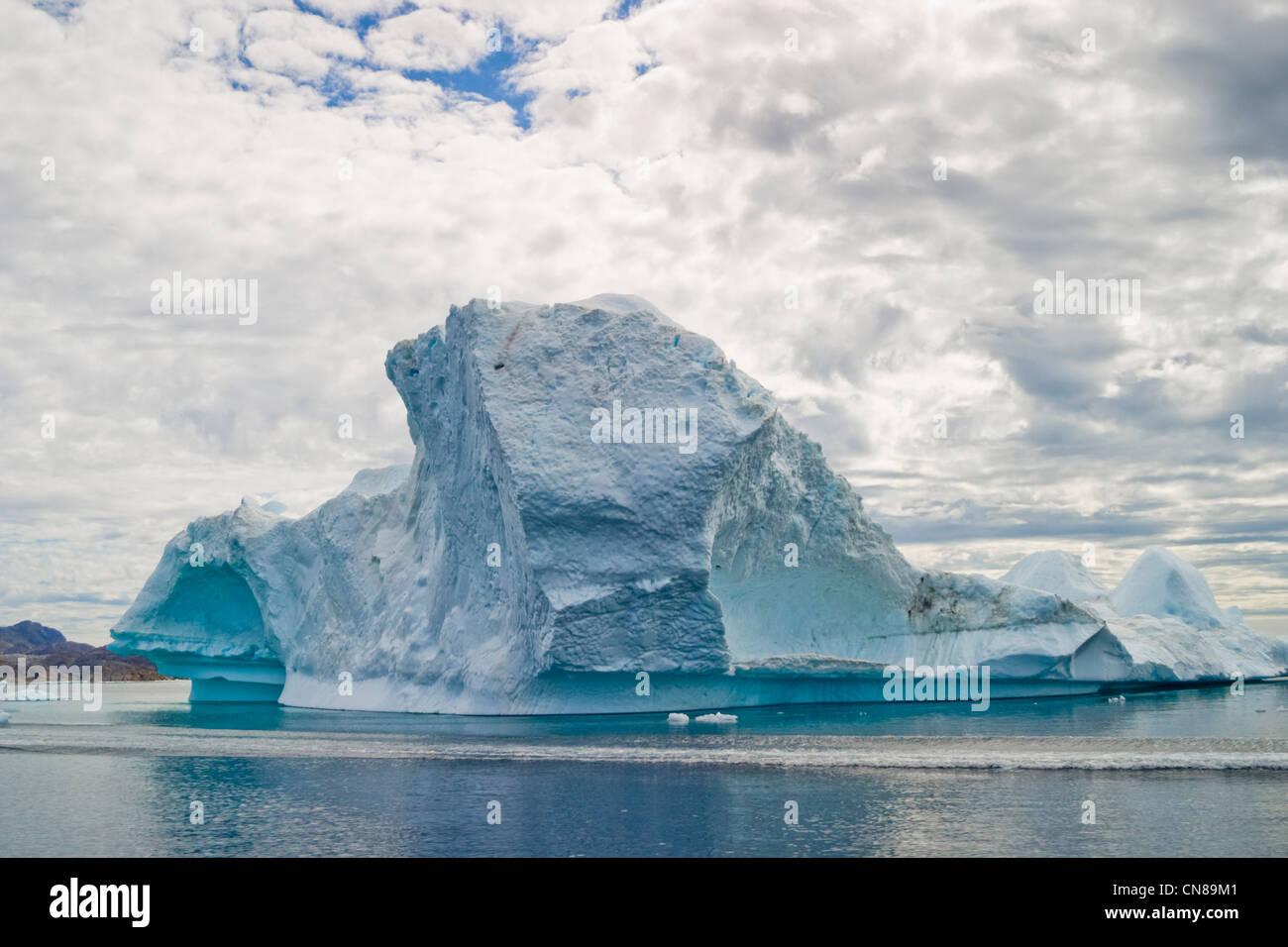 Iceberg, Groenlandia costa ártica Foto de stock