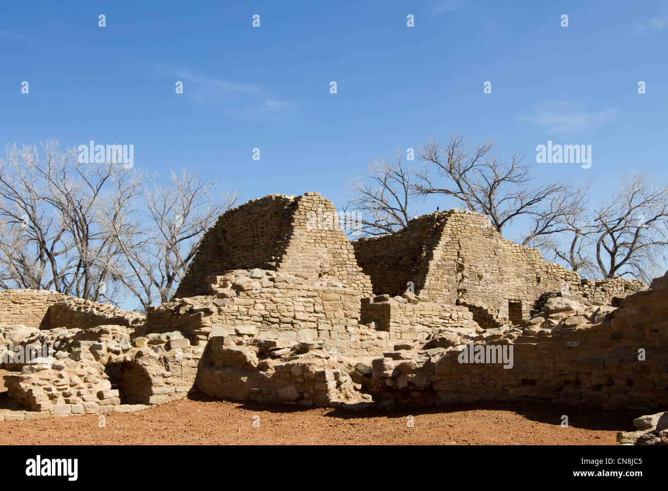 Monumento Nacional ruinas Aztecas, Aztec, Nuevo México. Foto de stock