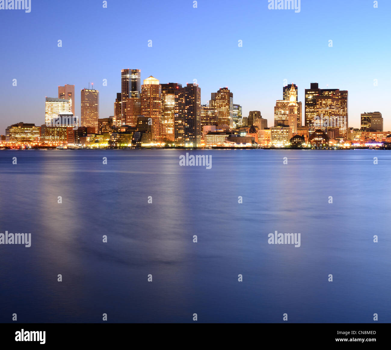 El distrito financiero de Boston, Massachusetts. Foto de stock