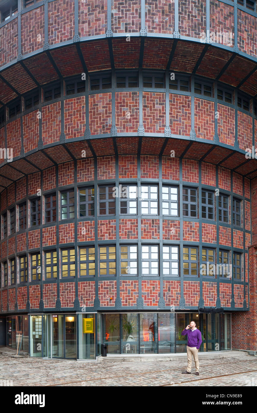 Alemania, Berlín Mitte, E-Werk, edificio industrial de 1920, que fue utilizado como una sala de transformación eléctrica, ahora Foto de stock