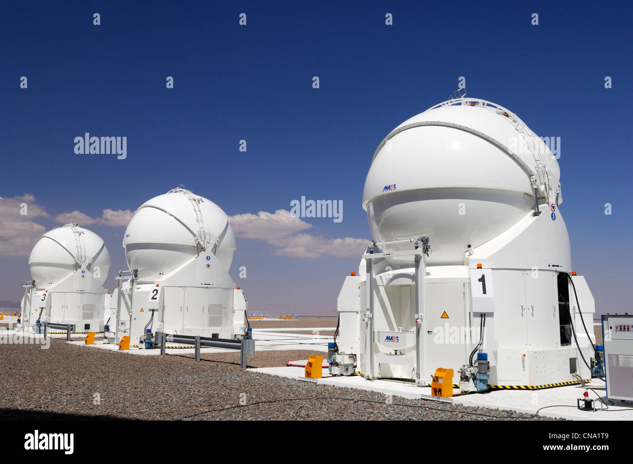 Chile, Región de Antofagasta, el desierto de Atacama, el Observatorio  Paranal del Observatorio Europeo Austral, ESO, en telescopios auxiliares  Fotografía de stock - Alamy
